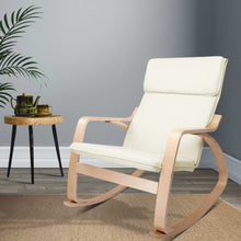 Load image into Gallery viewer, Rocking Armchair - Washable Fabric - Beige
