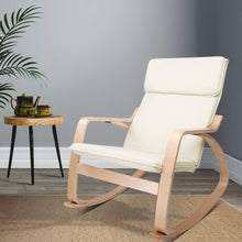 Load image into Gallery viewer, Rocking Armchair - Washable Fabric - Beige