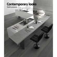 Load image into Gallery viewer, 2x Chair Stools - PU Leather - Gas Lift/Swivel - Black