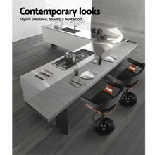 Load image into Gallery viewer, Chair Stool - Leather/Wood - Gas Lift/Swivel - Black