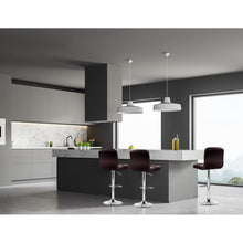 Load image into Gallery viewer, 2x Chair Stools - Leather/Chrome - Gas Lift - Swivel - Chocolate