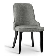 Load image into Gallery viewer, 2x Dining Chairs - Fabric - Grey
