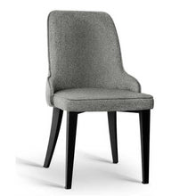 Load image into Gallery viewer, 2x Dining Chairs - Fabric - Grey