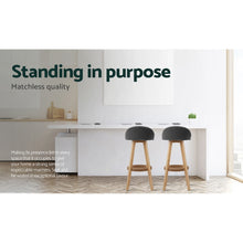 Load image into Gallery viewer, 2x Chair Stools - Fabric - Grey