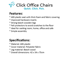 Load image into Gallery viewer, 2x Retro Beech Chairs - Fabric - Multi Colour