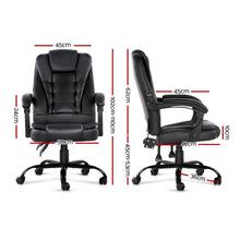 Load image into Gallery viewer, Massage Chair & Office Chair & Gaming Chair - Electric - PU Leather - Recliner - Black