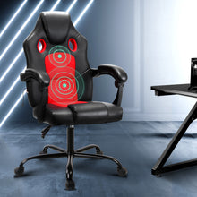 Load image into Gallery viewer, Artiss Massage Office Chair Gaming Computer Seat Recliner Racer Red
