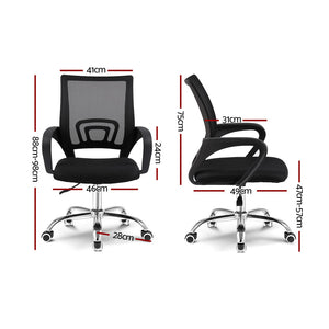Office, Computer or Gaming Chair - Executive Mesh - Mid Back - Black