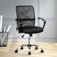Load image into Gallery viewer, Office Chair - Gaming Chair - Tilt - Adjustable - Executive Mesh - Mid Back - Black