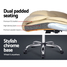 Load image into Gallery viewer, Artiss PU Leather Executive Office Desk Chair - Beige