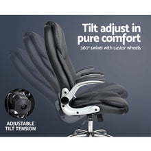 Load image into Gallery viewer, PU Leather Executive Office Desk Chair - Black