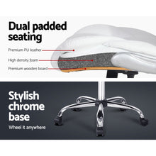 Load image into Gallery viewer, PU Leather Executive Office Desk Chair - White