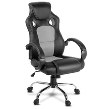Load image into Gallery viewer, Gaming Chair - Racing Style - PU Leather - Gas Lift/Swivel - Lumbar Support - Padded Armrests - 6 Colours (Black, Blue, Green, Grey, Orange, Red)