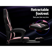 Load image into Gallery viewer, Gaming-Office-Study Chair - PU Leather Rotatable Recliner - Retractable Footrest - 7 Colours - Pink, Blue, Green, Grey, Red, White, Yellow