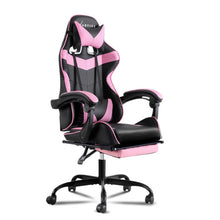 Load image into Gallery viewer, Artiss Office Chair Gaming Chair Computer Chairs Recliner PU Leather Seat Armrest Footrest Black Pink
