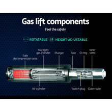 Load image into Gallery viewer, Artiss Office Chair Veer Drafting Stool Mesh Chairs Flip Up Armrest Black