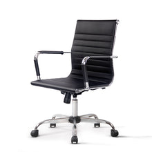 Load image into Gallery viewer, Eames Replica Office Chair Executive Mid Back Seating PU Leather Black
