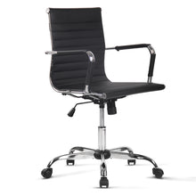 Load image into Gallery viewer, Office Chair - Eames Replica - Executive Mid Back Seating - PU Leather - Black