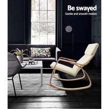 Load image into Gallery viewer, Rocking Armchair - Washable Fabric - Beige
