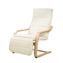 Load image into Gallery viewer, Armchair with Adjustable Footrest - Washable Fabric - 2 Colours (Beige &amp; Black)
