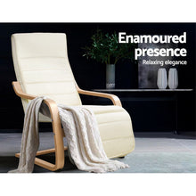 Load image into Gallery viewer, Armchair with Adjustable Footrest - Washable Fabric - 2 Colours (Beige &amp; Black)
