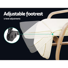 Load image into Gallery viewer, Armchair with Adjustable Footrest - Washable Fabric - 2 Colours (Beige &amp; Black)
