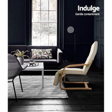 Load image into Gallery viewer, Armchair with Adjustable Footrest - Washable Fabric - 2 Colours (Beige &amp; Black)
