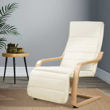Load image into Gallery viewer, Armchair with Adjustable Footrest - Washable Fabric - 2 Colours (Beige &amp; Black)
