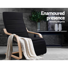 Load image into Gallery viewer, Armchair with Adjustable Footrest - Washable Fabric - 2 Colours (Beige &amp; Black)
