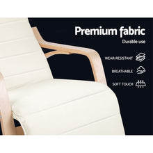 Load image into Gallery viewer, Rocking Armchair with Adjustable Footrest - Washable Fabric - 3 Colours (Black, Charcoal &amp; Beige)
