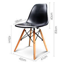 Load image into Gallery viewer, 4x Retro Chairs - Beech Wood - 2 Colours - Black or White
