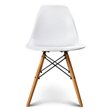 Load image into Gallery viewer, 2x Retro Chairs - Beech Wood - White
