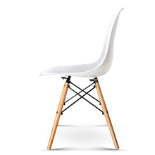 Load image into Gallery viewer, 2x Retro Chairs - Beech Wood - White
