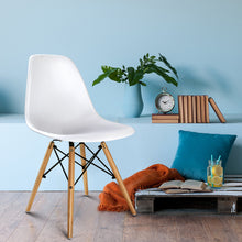 Load image into Gallery viewer, 2x Retro Chairs - Beech Wood - White
