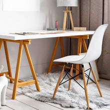 Load image into Gallery viewer, 2x Retro Chairs - Beech Wood - White
