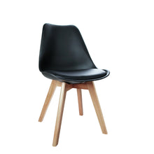 Load image into Gallery viewer, 4x Padded Chairs - Beech Wood - 2 Colours - White, Black

