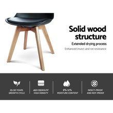 Load image into Gallery viewer, 4x Padded Chairs - Beech Wood - 2 Colours - White, Black
