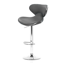 Load image into Gallery viewer, 2x Chair Stools - Leather/Chrome - Gas lift - Swivel - 2 Colours - Teal &amp; Grey
