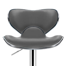 Load image into Gallery viewer, 2x Chair Stools - Leather/Chrome - Gas lift - Swivel - 2 Colours - Teal &amp; Grey
