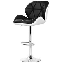 Load image into Gallery viewer, 2x Chair Stools - Leather - Swivel/Gas Lift - Black
