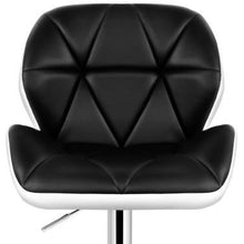 Load image into Gallery viewer, 2x Chair Stools - Leather - Swivel/Gas Lift - Black
