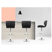 Load image into Gallery viewer, 2x Chair Stools - PU Leather - Gas Lift - 2 Colours - Black, White
