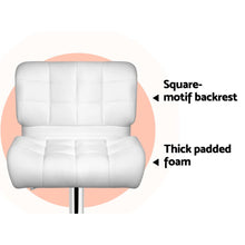Load image into Gallery viewer, 2x Chair Stools - PU Leather - Gas Lift - 2 Colours - Black, White

