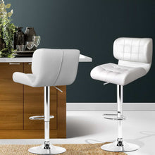 Load image into Gallery viewer, 2x Chair Stools - PU Leather - Gas Lift - 2 Colours - Black, White
