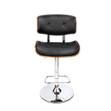 Load image into Gallery viewer, Chair Stool - Leather/Wood &amp; Chrome - Gas Lift - 2 Colours - Black, White
