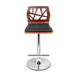 2x Chair Stools - Wood - Gas Lift - 2 Colours - White, Black