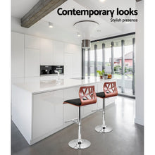 Load image into Gallery viewer, 2x Chair Stools - Wood - Gas Lift - 2 Colours - White, Black
