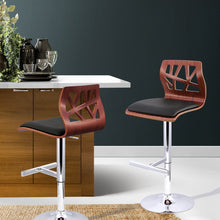 Load image into Gallery viewer, 2x Chair Stools - Wood - Gas Lift - 2 Colours - White, Black
