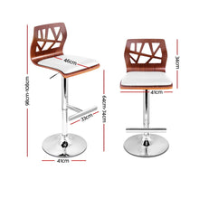 Load image into Gallery viewer, 2x Chair Stools - Wood - Gas Lift - 2 Colours - White, Black

