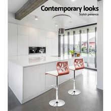 Load image into Gallery viewer, 2x Chair Stools - Wood - Gas Lift - 2 Colours - White, Black
